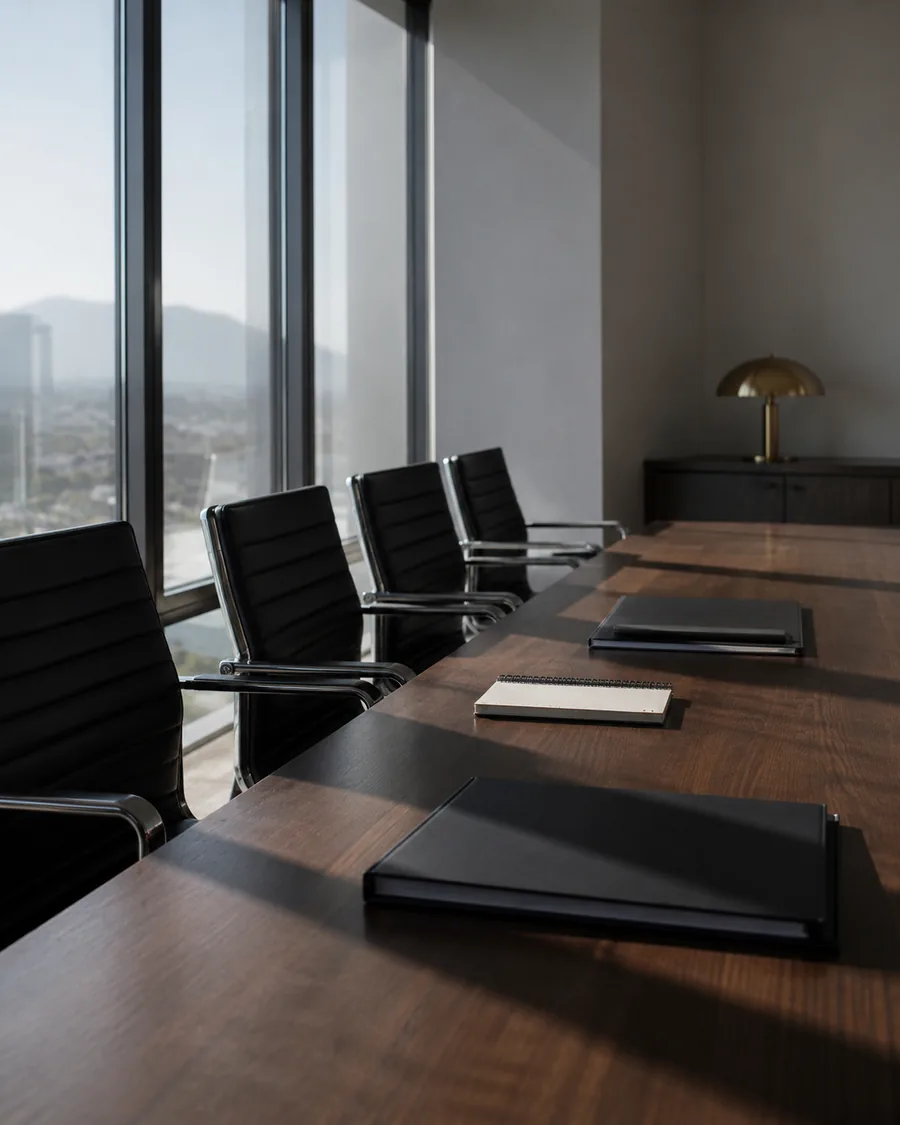Sala de juntas del despacho de consultoría ARPSM en Coacalco, Estado de México