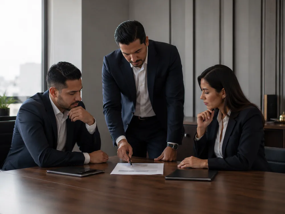 Consultoría empresarial: reunión de trabajo con la dirección de una empresa